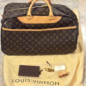 Louis Vuitton Monogram Eole 50 Brown Monogram Duffel Bag - Perfect Condition!